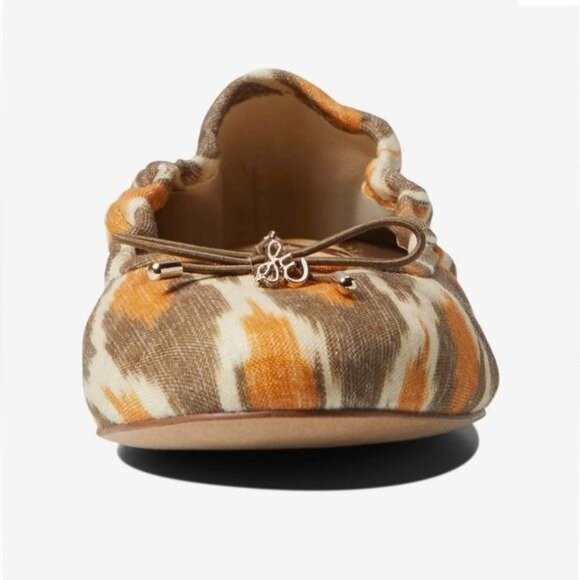 Sam Edelman Felicia Ballet Flat in Grey Linen Size 7 - Picture 9 of 11